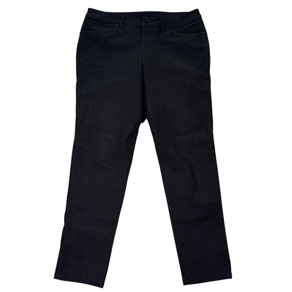 Lululemon Mens 34x30 ABC Commuter Black Pants Casual Trousers Preppy‎ Slim EUC